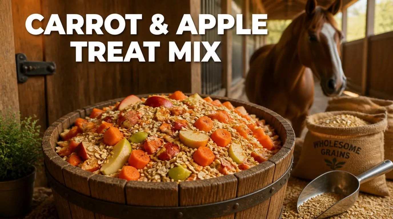Carrots and apples for horses